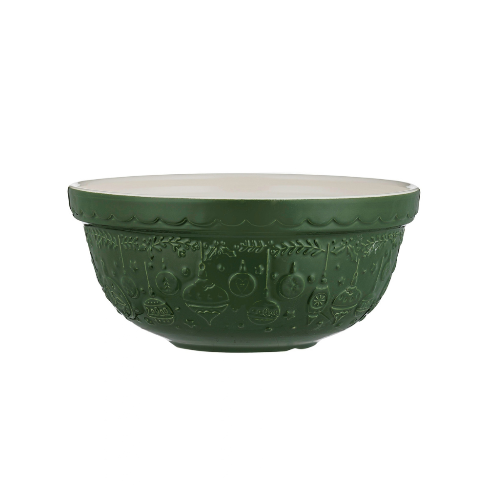 Mason Cash Deck the Halls Mixing Bowl Green 24cm (1)
