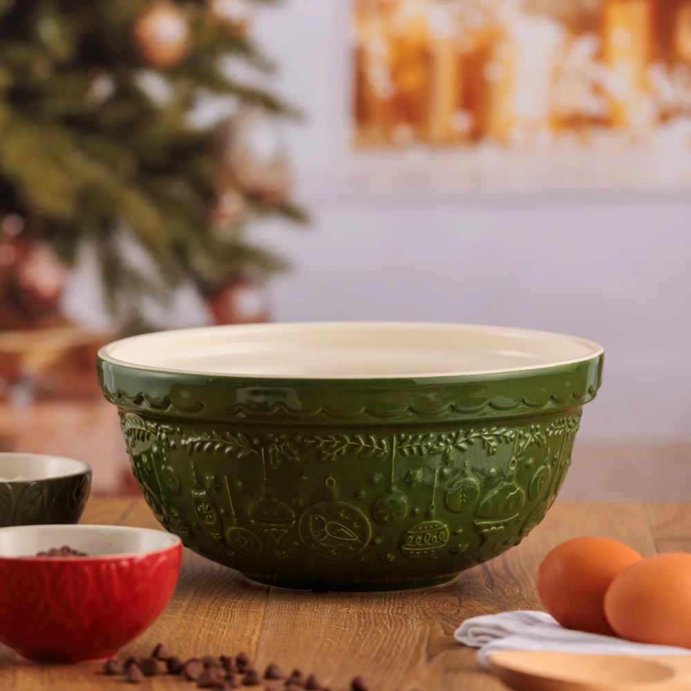 Mason Cash Deck the Halls Mixing Bowl Green 24cm (2)