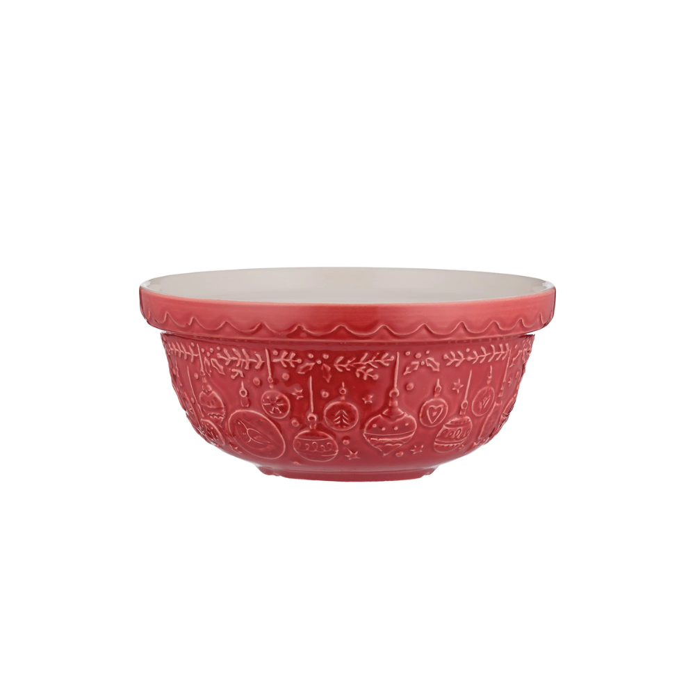 Mason Cash Deck the Halls Mixing Bowl Red 21cm (1)