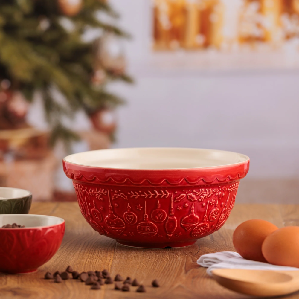Mason Cash Deck the Halls Mixing Bowl Red 21cm (4)