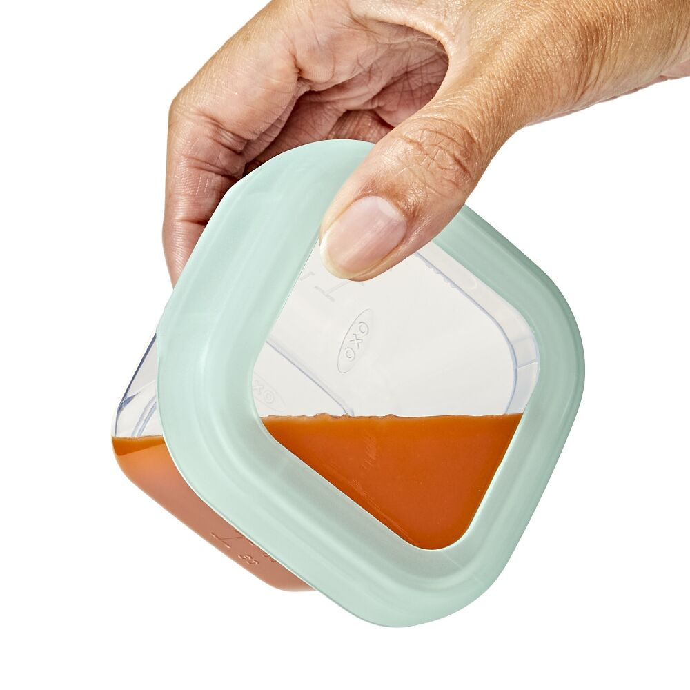 OXO TOT Baby Blocks Food Storage Containers Opal 120ml Set of 4 (4)