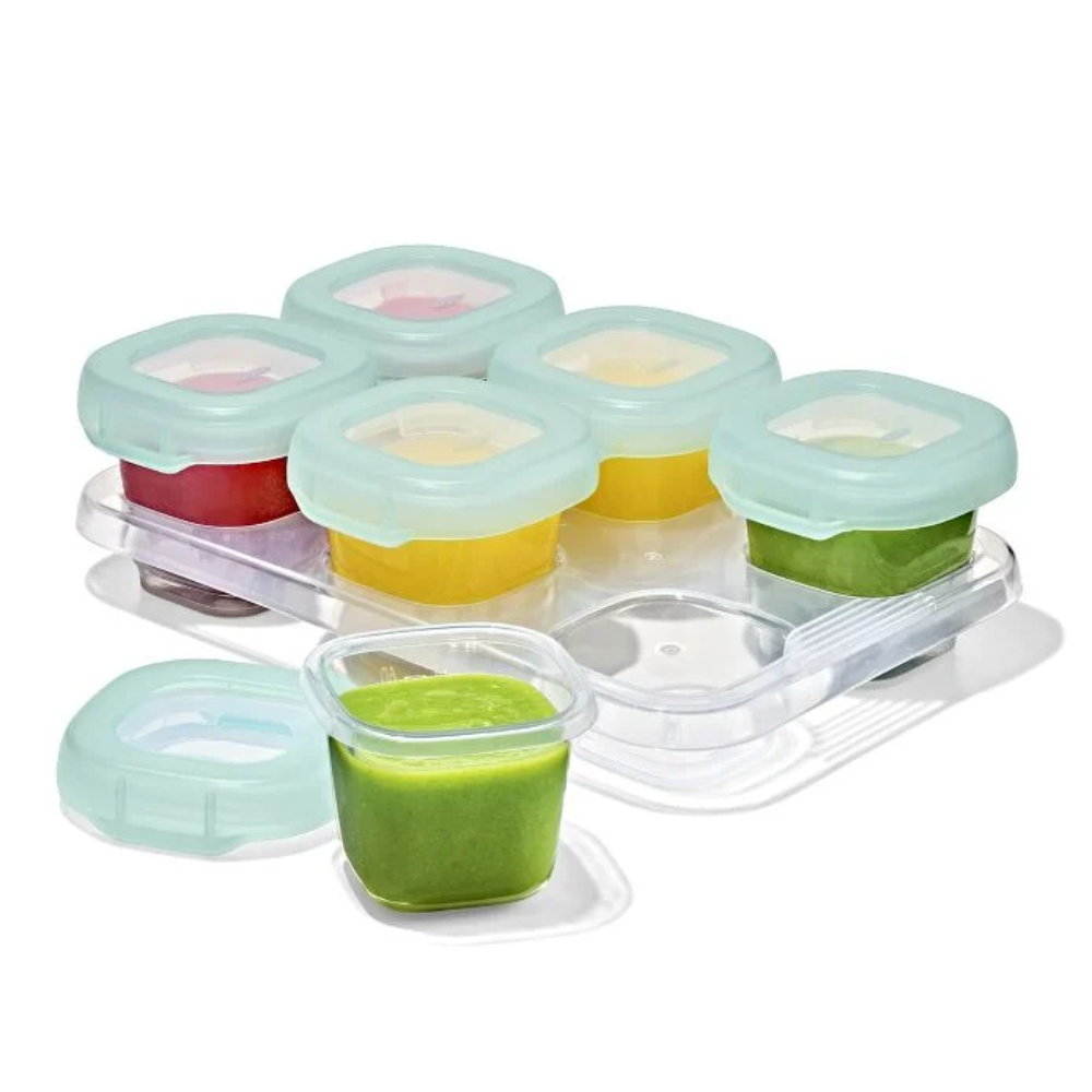 OXO TOT Baby Blocks Food Storage Containers Opal 60ml Set of 6 (1)