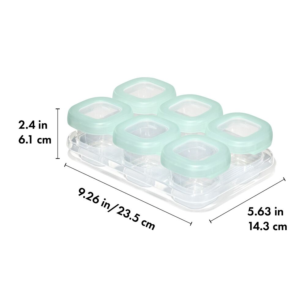 OXO TOT Baby Blocks Food Storage Containers Opal 60ml Set of 6 (8)