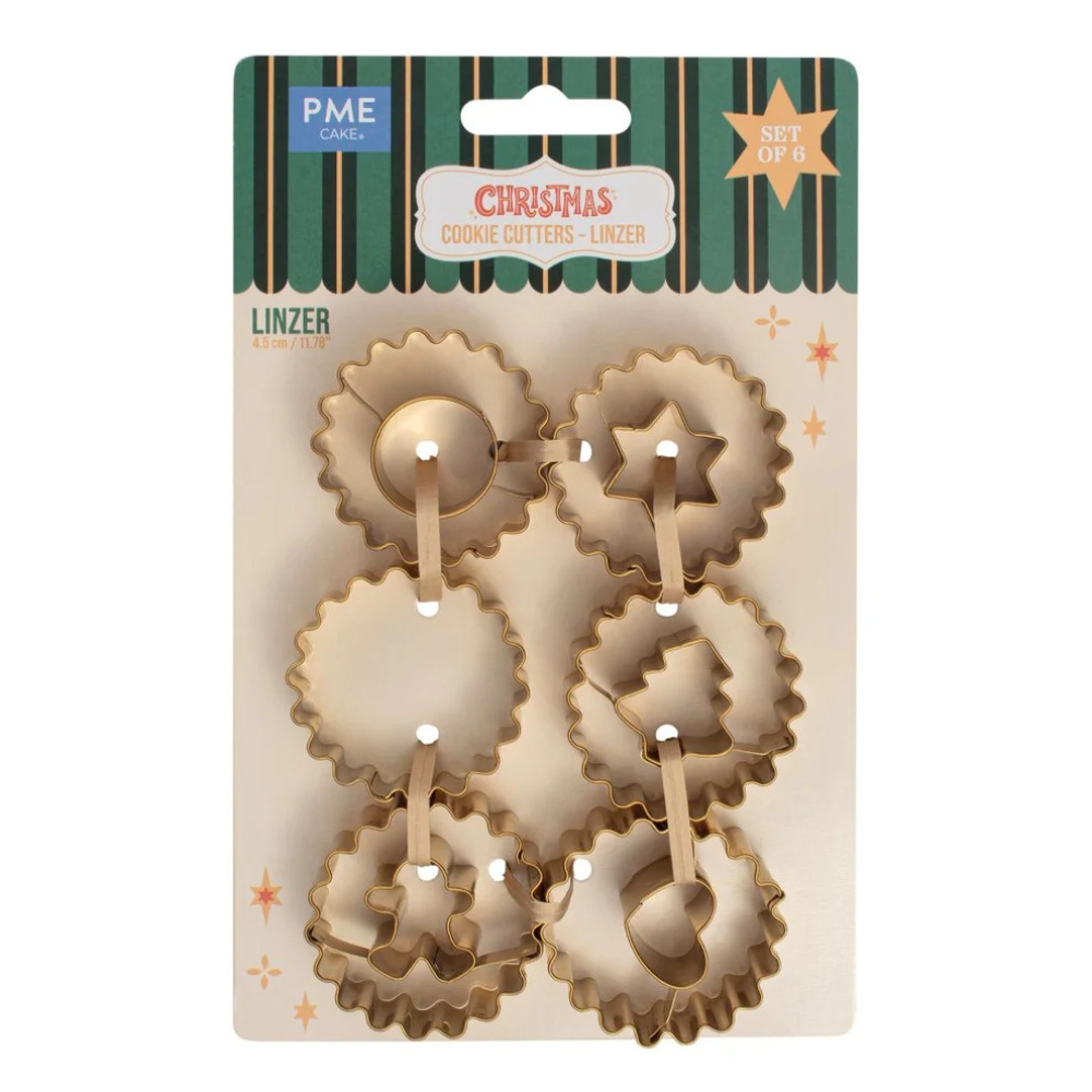 PME Christmas Linzer Cookie Cutters Set of 6 (2)