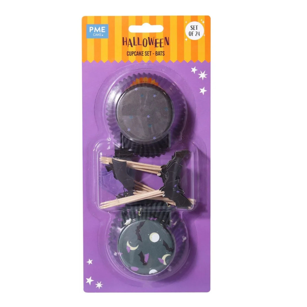 PME Cupcake & Topper Set Bats Pack of 48 (3)