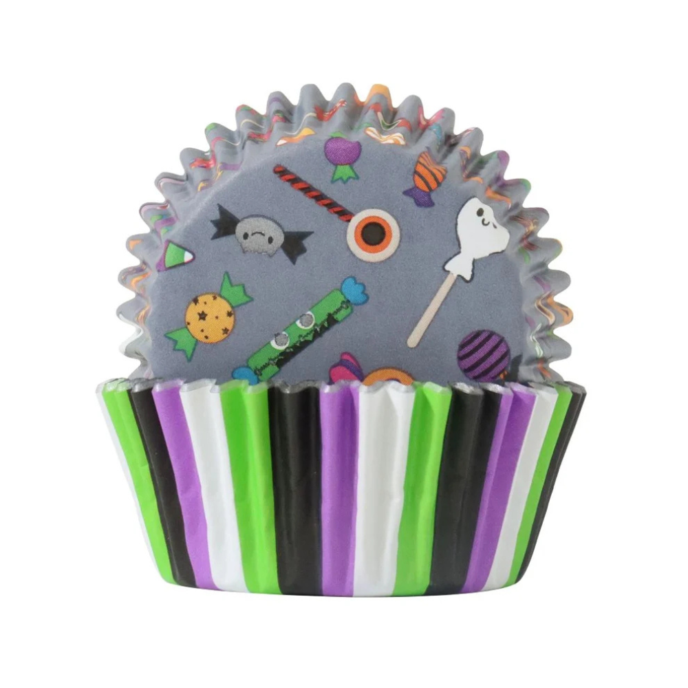 PME Foil-Lined Cupcake Cases Trick or Sweet Pack of 60