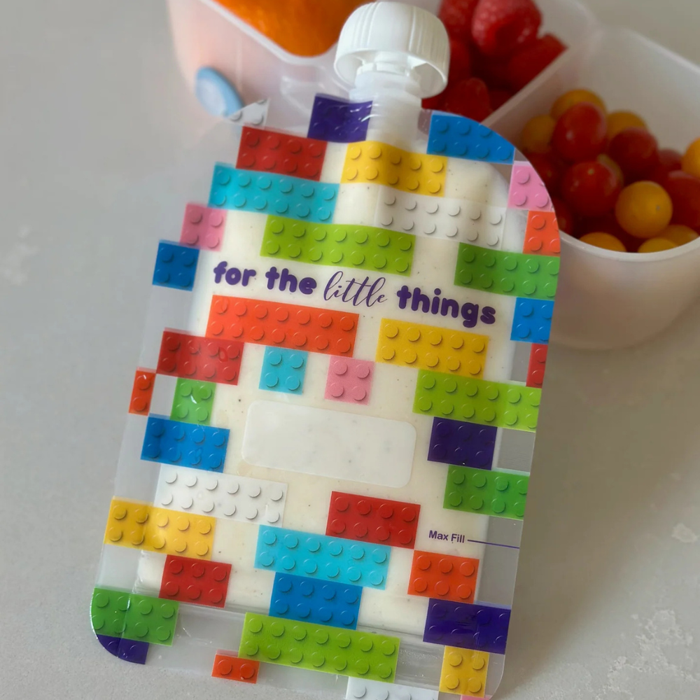 Sinchies Reusable Food Pouch 150ml Block Party (4)