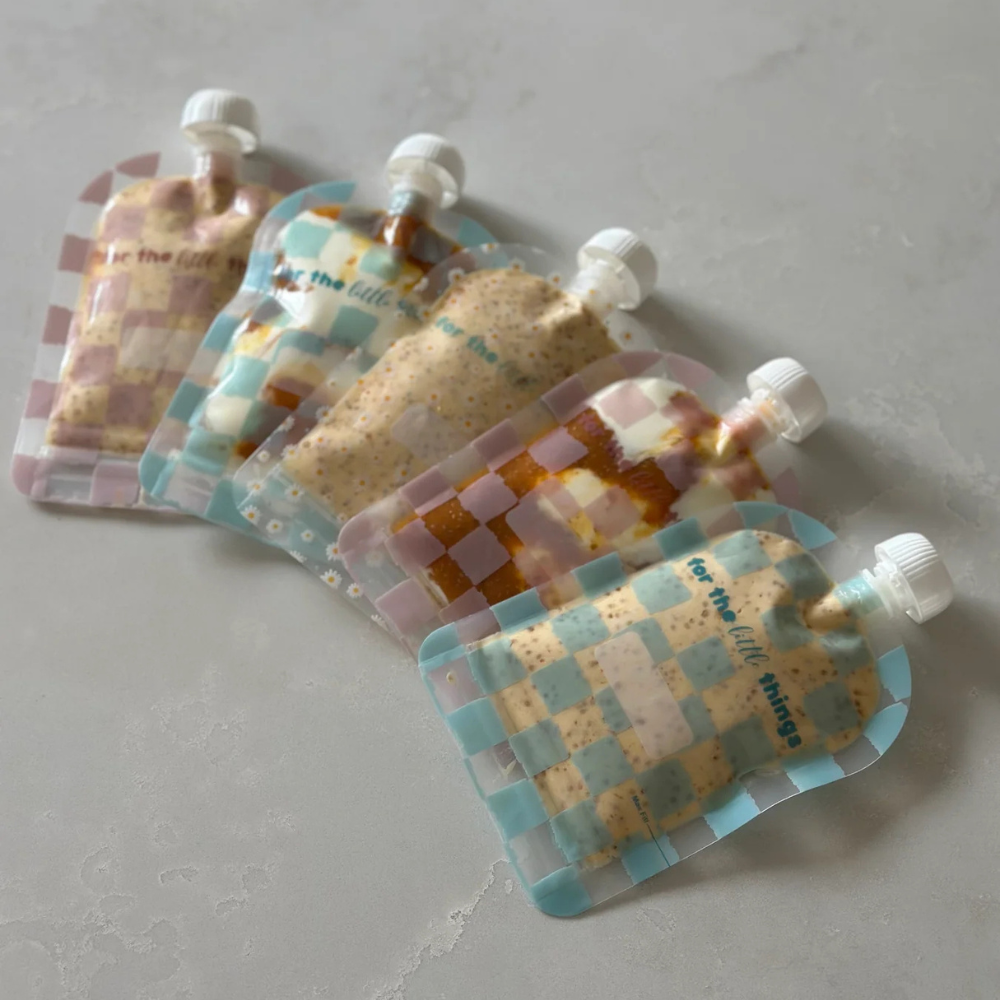 Sinchies Reusable Food Pouch 150ml Checkmate Bubblegum (7)