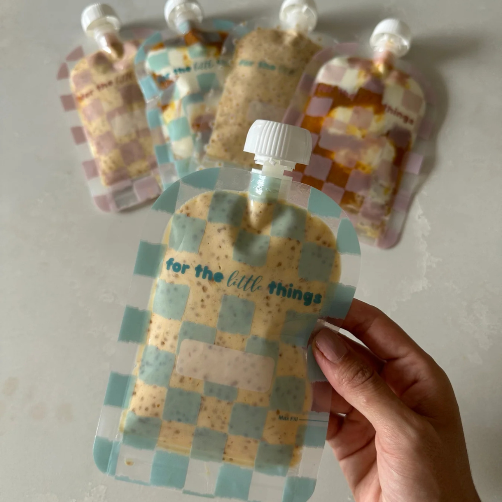 Sinchies Reusable Food Pouch 150ml Checkmate Bubblegum (8)