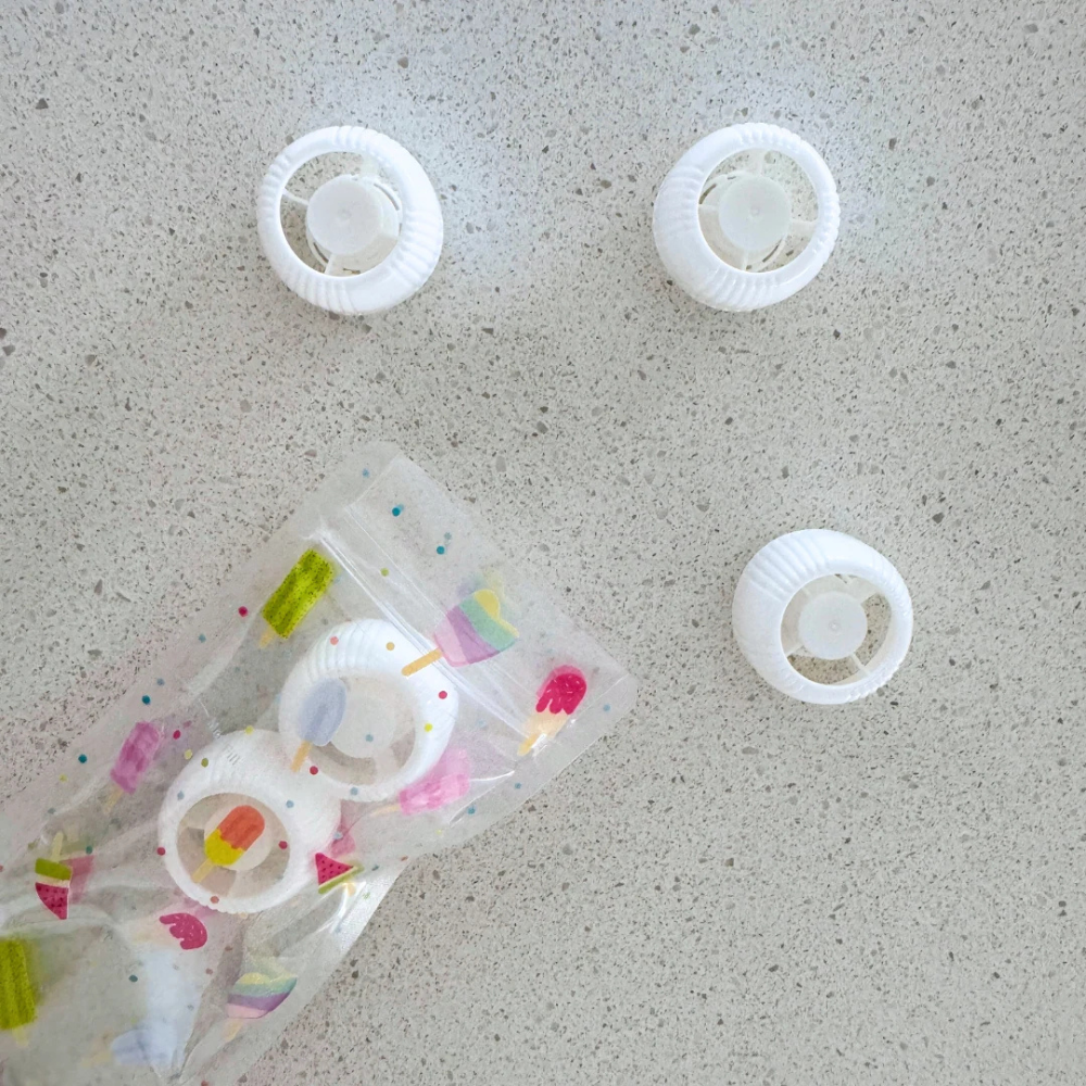 Sinchies Round Anti-Choke Lids Pack of 5 (4 Colours) (4)