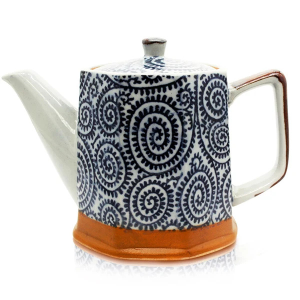 Tako Blue Spiral Teapot 500ml