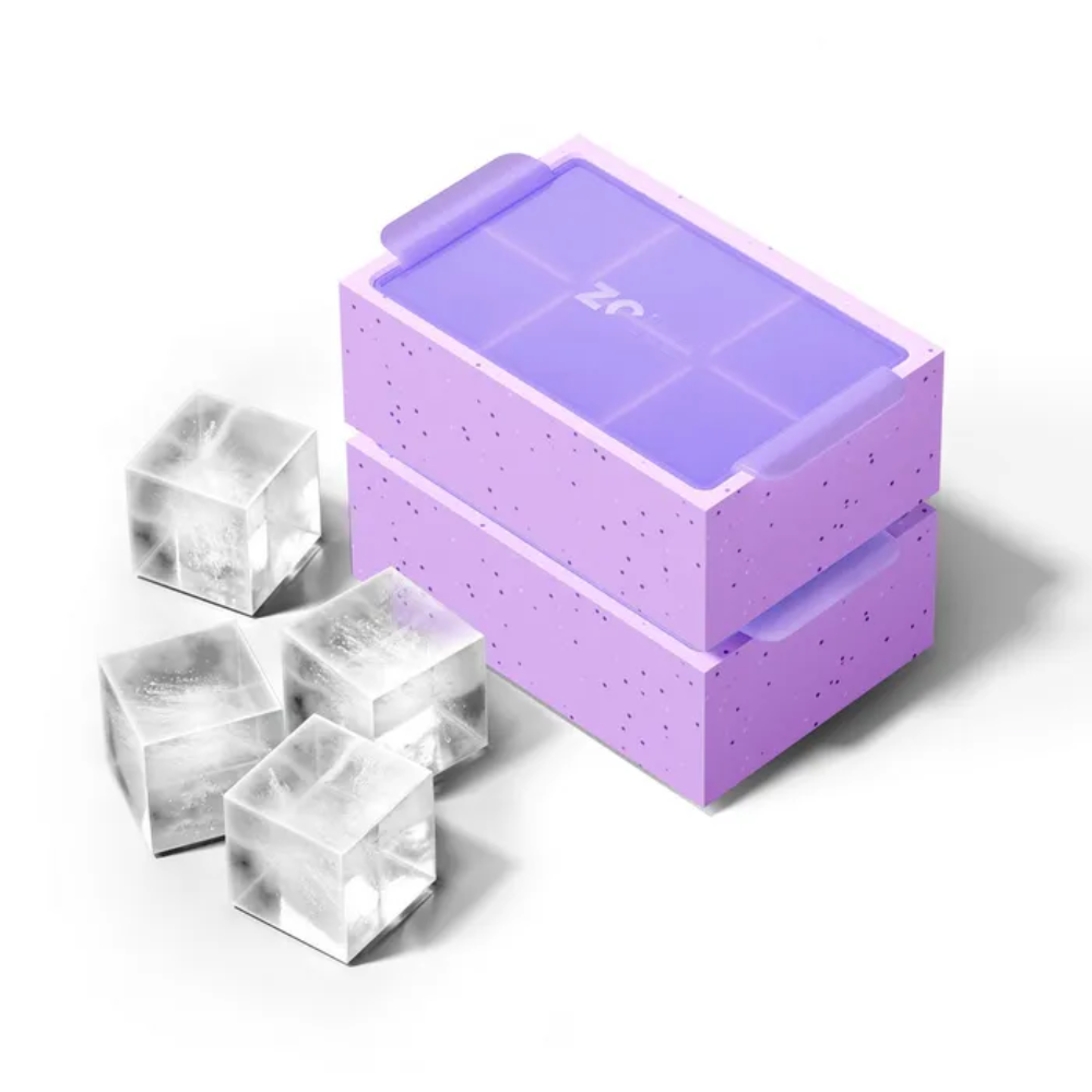 ZOKU Jumbo Ice Cube Tray Purple Set of 2 (1)