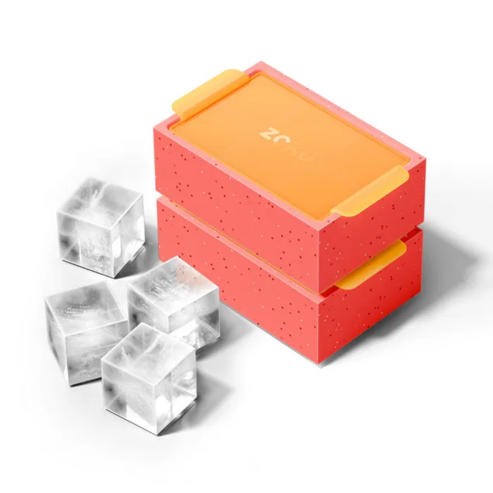 ZOKU Jumbo Ice Cube Tray Red Set of 2 (1)
